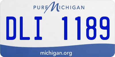 MI license plate DLI1189