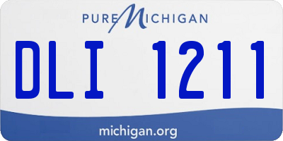 MI license plate DLI1211