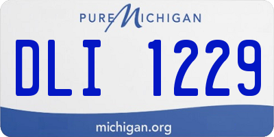 MI license plate DLI1229