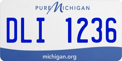 MI license plate DLI1236