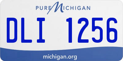 MI license plate DLI1256