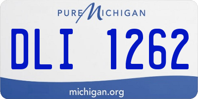 MI license plate DLI1262