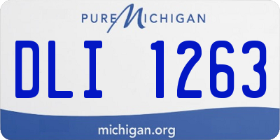 MI license plate DLI1263