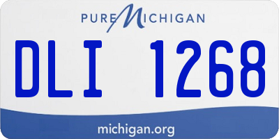 MI license plate DLI1268
