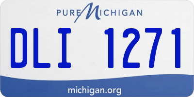 MI license plate DLI1271