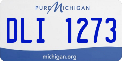 MI license plate DLI1273
