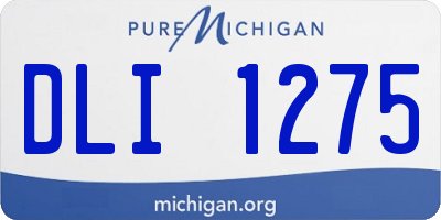 MI license plate DLI1275