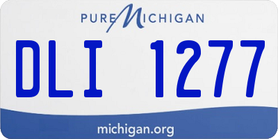 MI license plate DLI1277