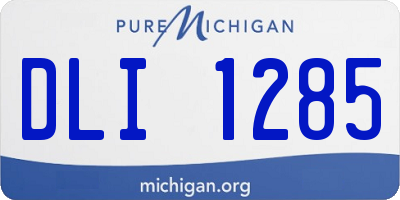 MI license plate DLI1285