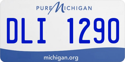 MI license plate DLI1290