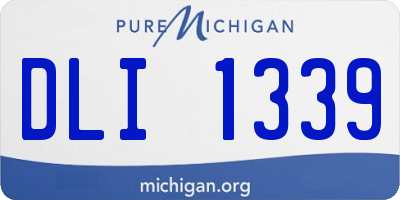 MI license plate DLI1339