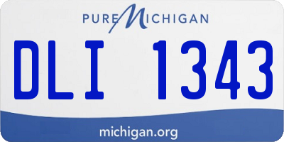 MI license plate DLI1343
