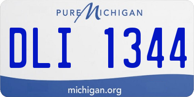 MI license plate DLI1344