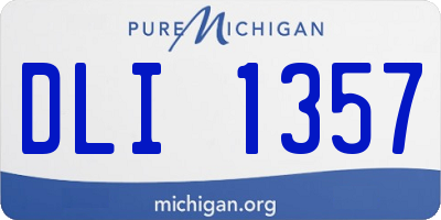 MI license plate DLI1357