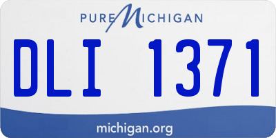MI license plate DLI1371