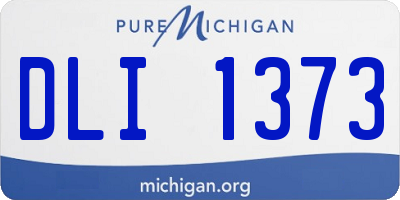 MI license plate DLI1373