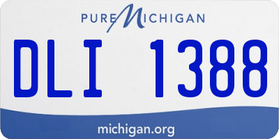 MI license plate DLI1388