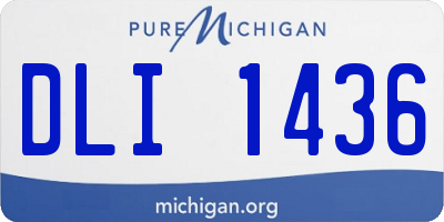 MI license plate DLI1436