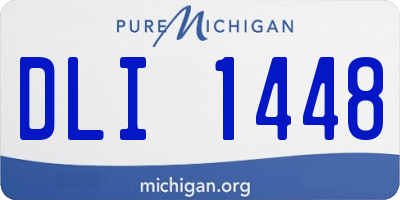 MI license plate DLI1448