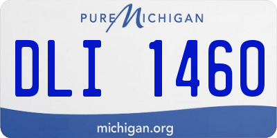 MI license plate DLI1460
