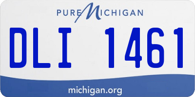 MI license plate DLI1461