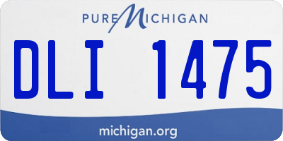 MI license plate DLI1475