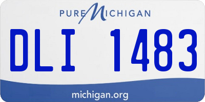 MI license plate DLI1483