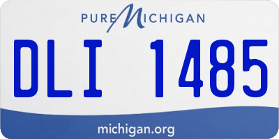 MI license plate DLI1485