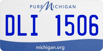 MI license plate DLI1506