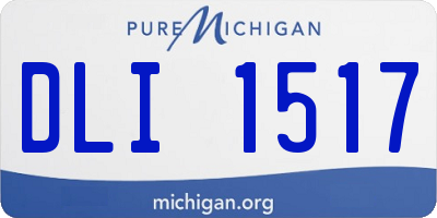 MI license plate DLI1517