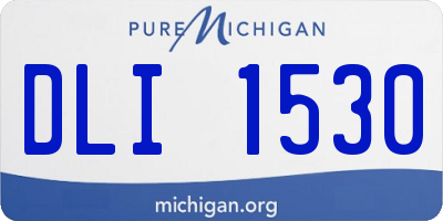 MI license plate DLI1530