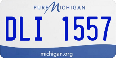MI license plate DLI1557