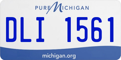 MI license plate DLI1561