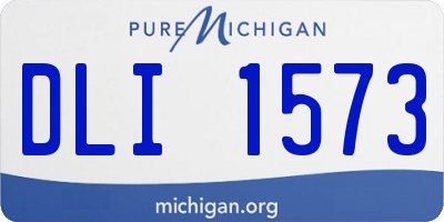 MI license plate DLI1573