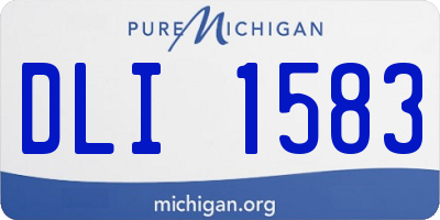 MI license plate DLI1583