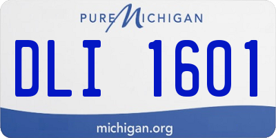 MI license plate DLI1601