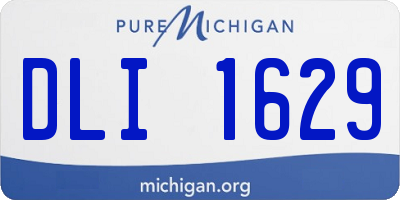 MI license plate DLI1629