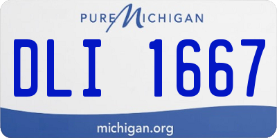 MI license plate DLI1667