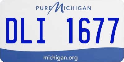 MI license plate DLI1677