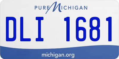 MI license plate DLI1681
