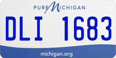 MI license plate DLI1683