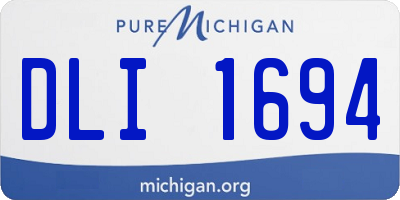 MI license plate DLI1694