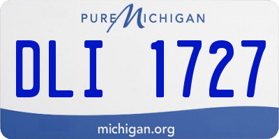 MI license plate DLI1727