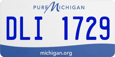 MI license plate DLI1729