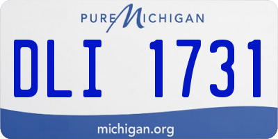 MI license plate DLI1731