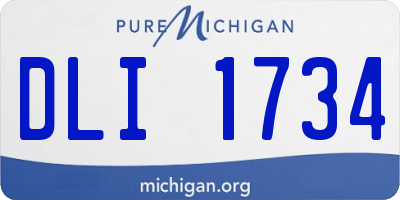 MI license plate DLI1734