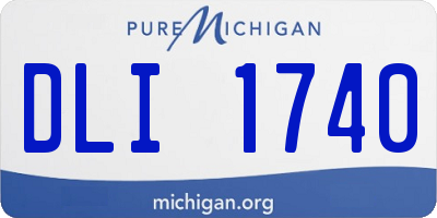 MI license plate DLI1740