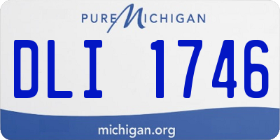 MI license plate DLI1746