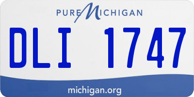 MI license plate DLI1747