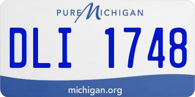 MI license plate DLI1748